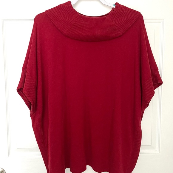 Banana republic poncho sweater red - Picture 3 of 4